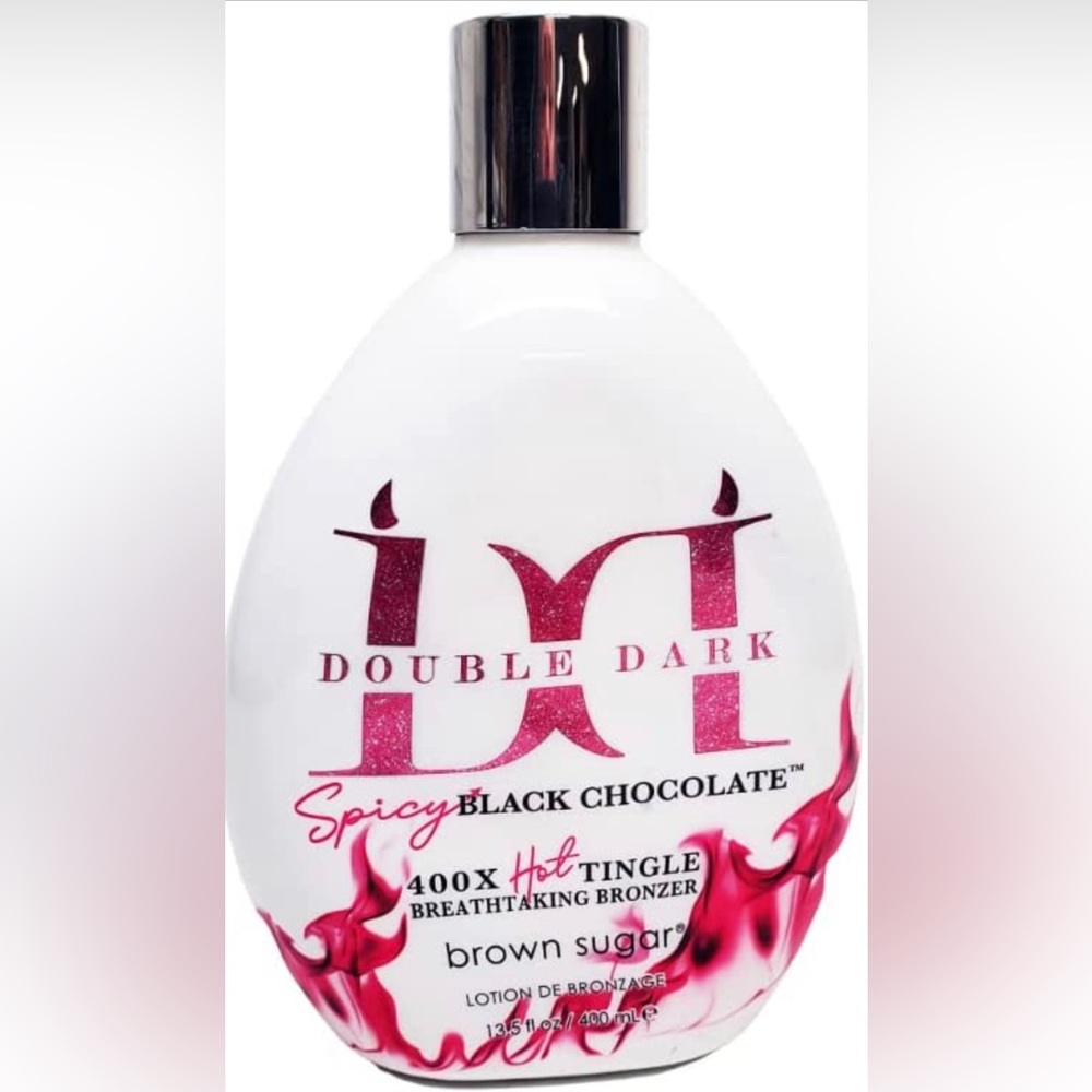 Brown Sugar Double Dark Spicy Black Chocolate 400X Hot Tingle Bronzer 13.5oz